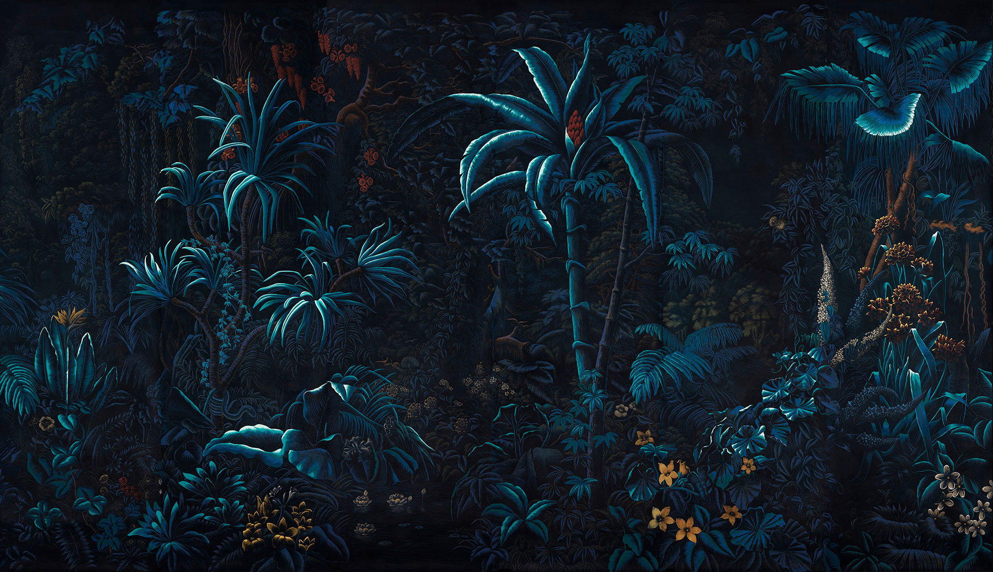 Обои ручная роспись L'Eden Moonlight on scenic Xuan paper Обои ручная роспись L'Eden Moonlight on scenic Xuan paper - постер Loft-Concept в Костроме