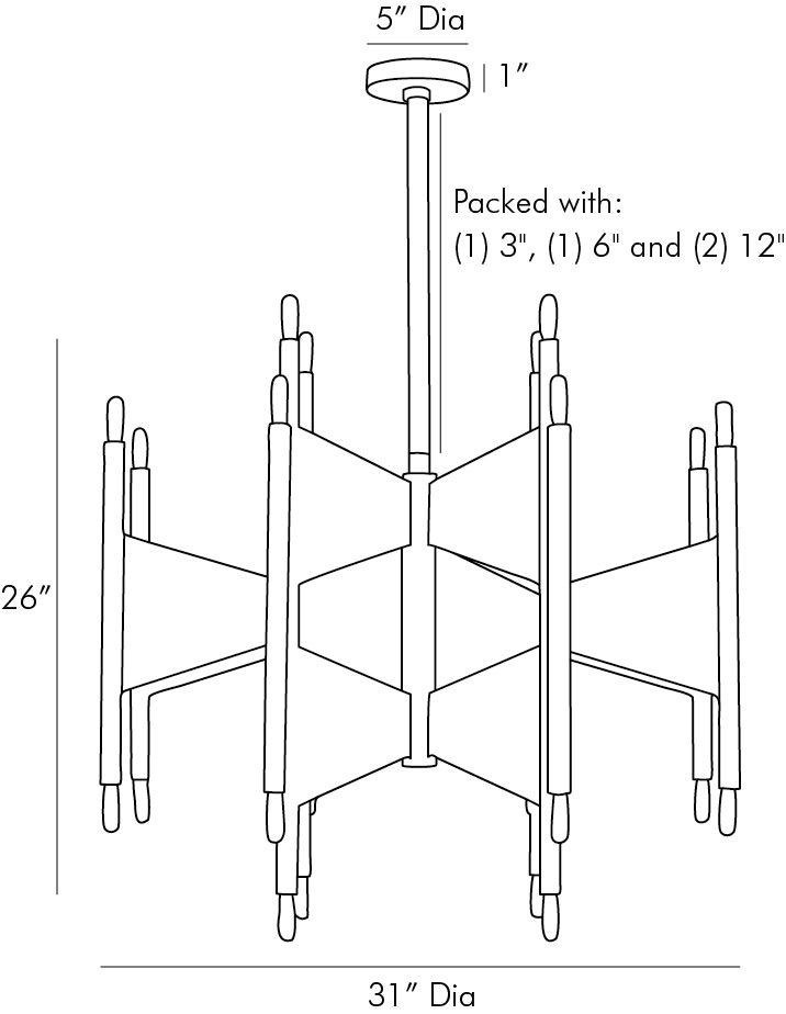 Люстра Arteriors DESKINS CHANDELIER Люстра Arteriors DESKINS CHANDELIER в Костроме