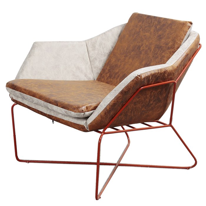 Nordic retro Industrial Сhair Коричневый винтаж Красный Nordic retro Industrial Сhair Коричневый винтаж Красный в Костроме | Loft Concept