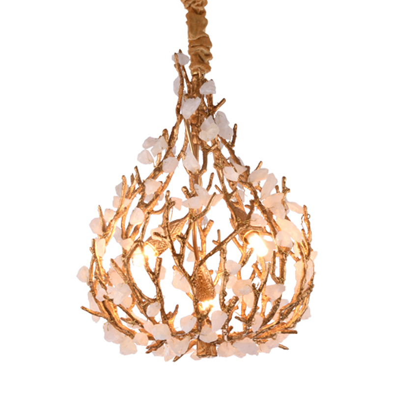 Люстра Gillis Chandelier Золотой Белый Люстра Gillis Chandelier Золотой Белый в Костроме | Loft Concept
