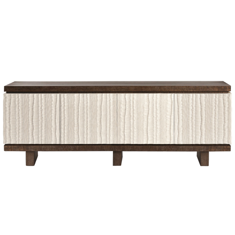 Riverside Textured Long Sideboard ivory ( слоновая кость ) Коричневый Riverside Textured Long Sideboard ivory ( слоновая кость ) Коричневый в Костроме | Loft Concept