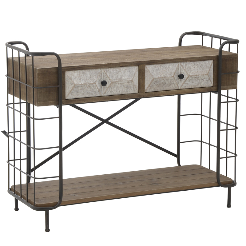 Консоль Dulce Loft Console Черный Коричневый Консоль Dulce Loft Console Черный Коричневый в Костроме | Loft Concept
