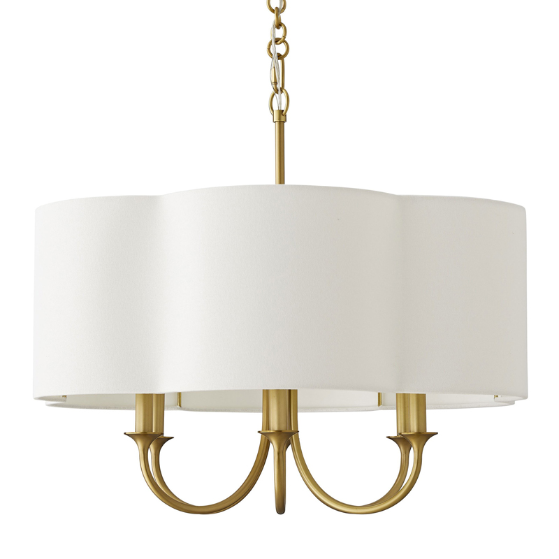 Люстра Vitorino Gold Chandelier Золотой Белый Люстра Vitorino Gold Chandelier Золотой Белый в Костроме | Loft Concept