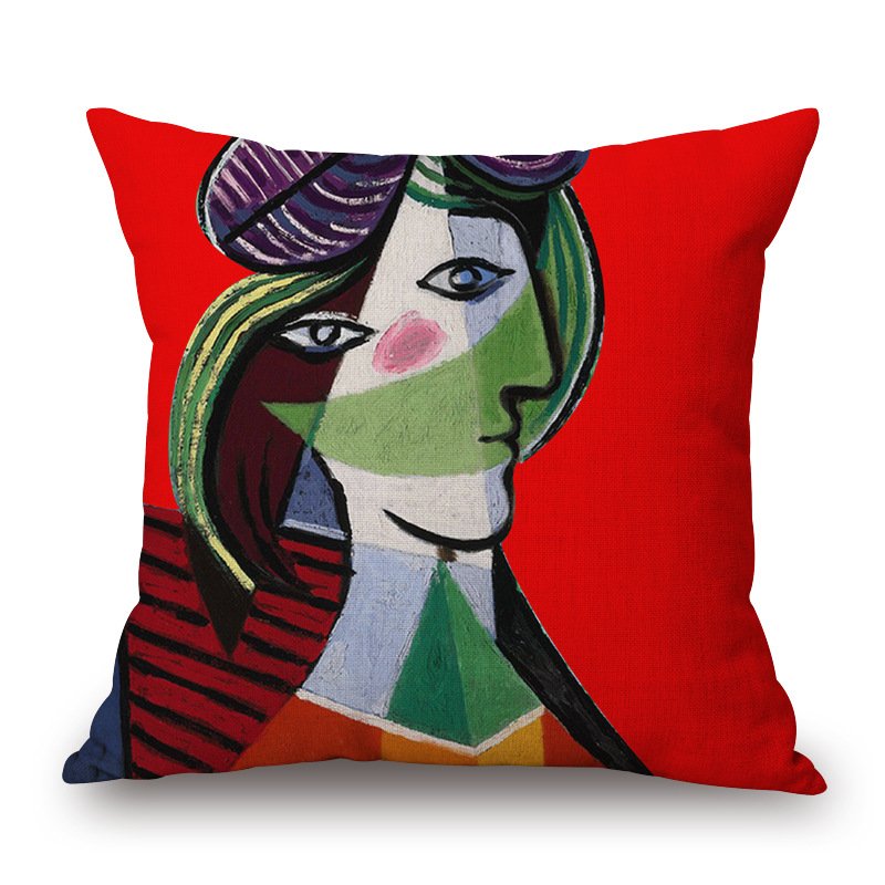 Декоративная подушка Picasso 1 Красный Декоративная подушка Picasso 1 Красный в Костроме | Loft Concept