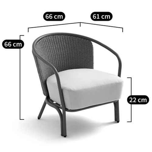 Садовое кресло с каркасом из стали Kenneth Chair Садовое кресло с каркасом из стали Kenneth Chair в Костроме