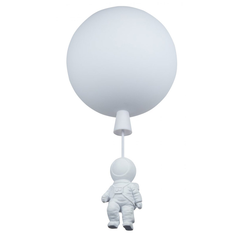 Потолочный светильник Cosmonaut white ball Белый Потолочный светильник Cosmonaut white ball Белый в Костроме | Loft Concept