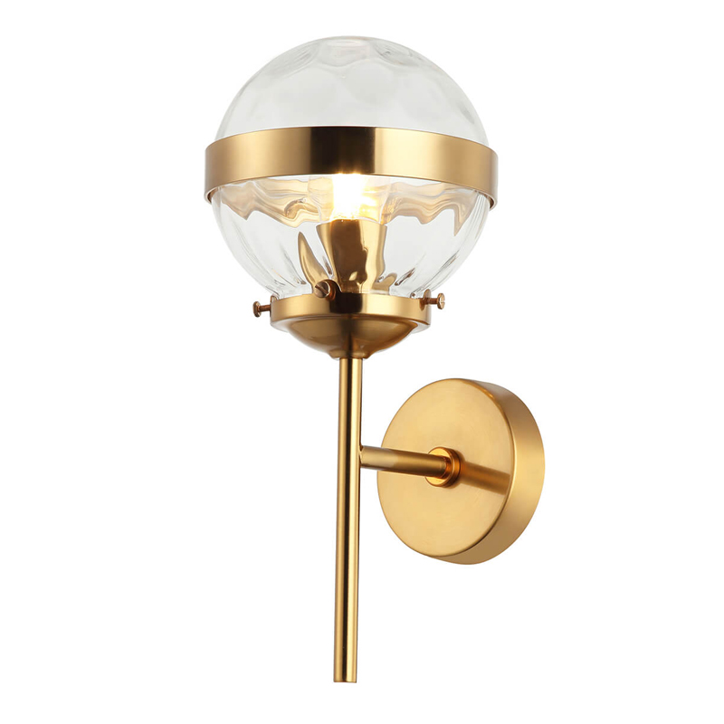 Бра Greyson Sconce Глянцевое золото Прозрачный Бра Greyson Sconce Глянцевое золото Прозрачный в Костроме | Loft Concept