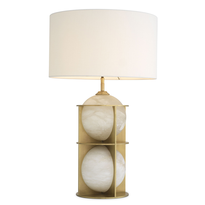 Настольная лампа Eichholtz Table Lamp Eternity Латунь Античная полированная Кремовый Настольная лампа Eichholtz Table Lamp Eternity Латунь Античная полированная Кремовый в Костроме | Loft Concept