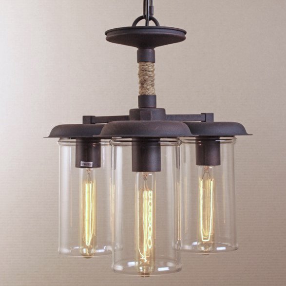 Люстра Loft Rope Light Trio Pendant Черный Люстра Loft Rope Light Trio Pendant Черный в Костроме | Loft Concept