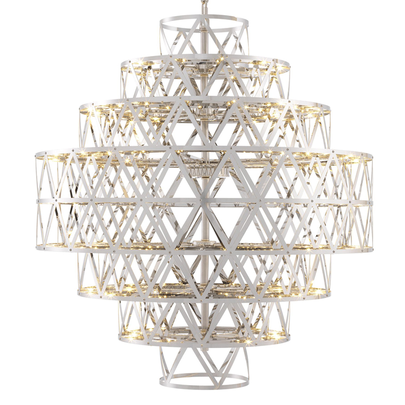 Люстра Eichholtz Chandelier Clinton Nickel Никель Люстра Eichholtz Chandelier Clinton Nickel Никель в Костроме | Loft Concept