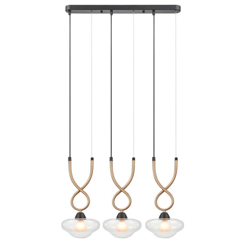 Люстра Yolanda Chandelier Латунь Черный Люстра Yolanda Chandelier Латунь Черный в Костроме | Loft Concept