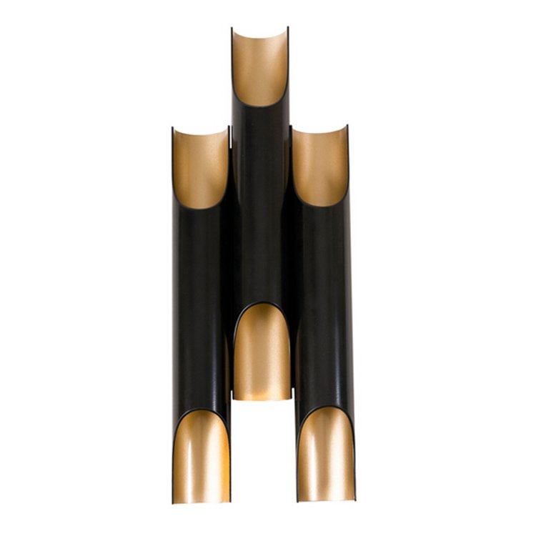 Бра Galliano Triple by DELIGHTFULL Black Черный Золотой Бра Galliano Triple by DELIGHTFULL Black Черный Золотой в Костроме | Loft Concept