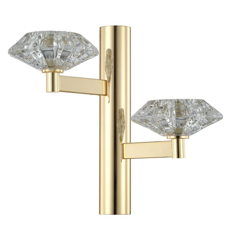 Бра Yerker Sconce gold Глянцевое золото Прозрачный Бра Yerker Sconce gold Глянцевое золото Прозрачный в Костроме | Loft Concept