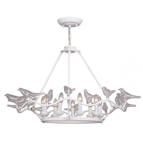 Люстра Dove Chandelier Glass Bird White Белый Люстра Dove Chandelier Glass Bird White Белый в Костроме | Loft Concept