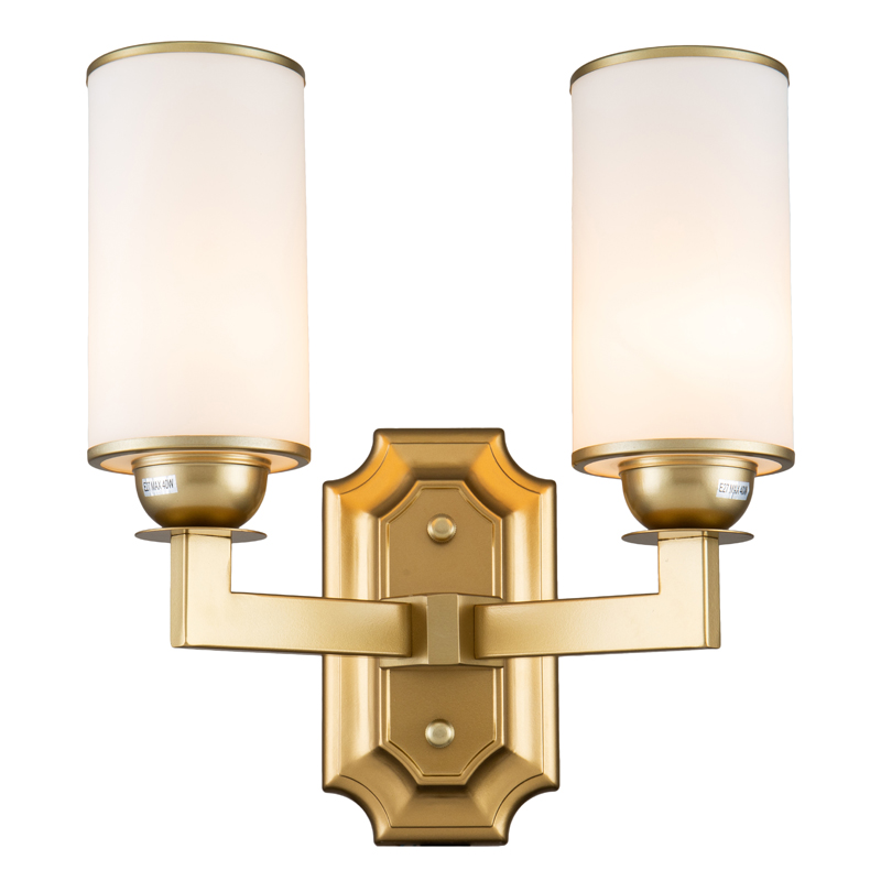 Бра Amoret Sconce Латунь Белое матовое стекло Бра Amoret Sconce Латунь Белое матовое стекло в Костроме | Loft Concept