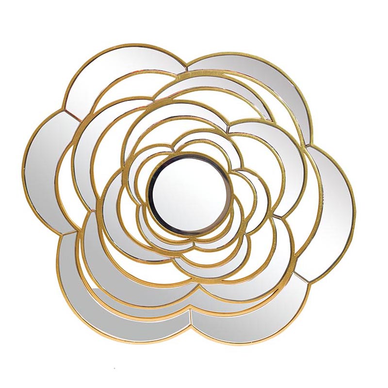Зеркало Mirrored Flower Gold Золотой Зеркало Mirrored Flower Gold Золотой в Костроме | Loft Concept