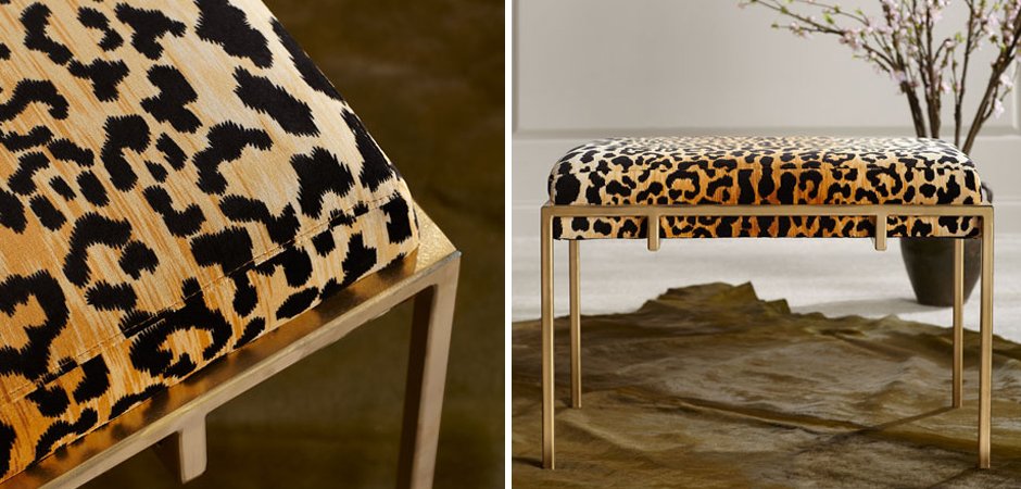 Пуф Metal and Leopard Ottoman Пуф Metal and Leopard Ottoman - Loft-Concept в Костроме