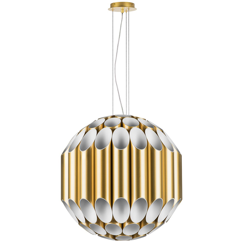 Люстра Garbi Gold Pipe Organ Chandelier 80 Золотой Белый Люстра Garbi Gold Pipe Organ Chandelier 80 Золотой Белый в Костроме | Loft Concept