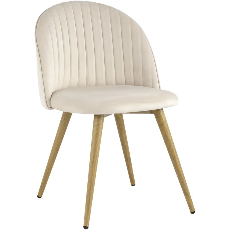 Стул Miruna Chair Молочный Велюр Молочный Древесина Стул Miruna Chair Молочный Велюр Молочный Древесина в Костроме | Loft Concept