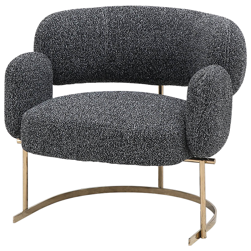 Кресло Madge Armchair Серый Глянцевое золото Кресло Madge Armchair Серый Глянцевое золото в Костроме | Loft Concept