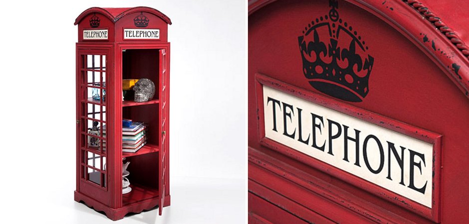 Витрина "Телефонная будка" London telephone box Витрина "Телефонная будка" London telephone box - Loft-Concept в Костроме