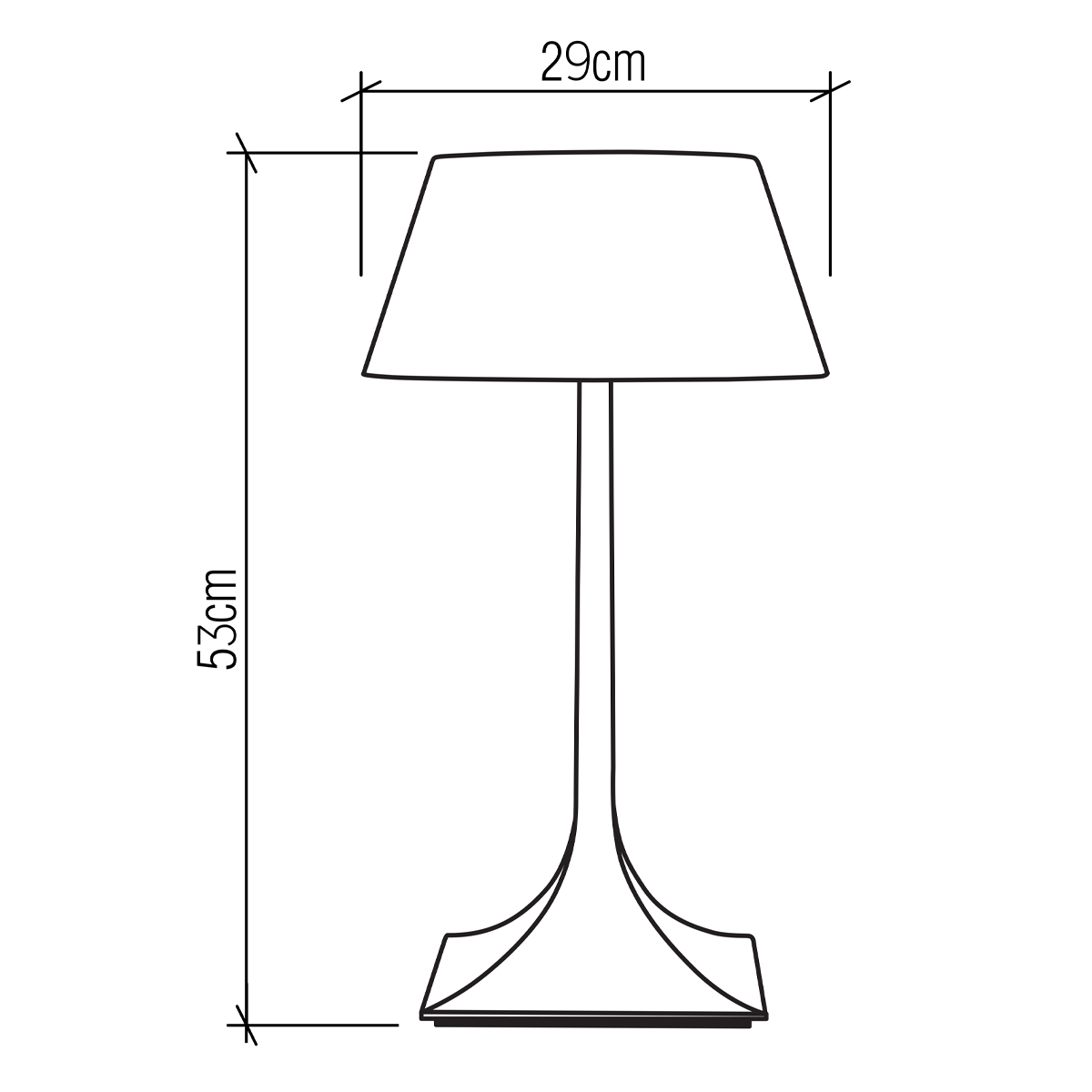 Настольная лампа со скошенным конусовидным абажуром и фигурной ножкой в цвете тик Accord Lighting в Костроме