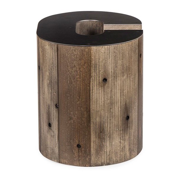 Столик Wooden Alphabet С Side Table Графит Коричневый Столик Wooden Alphabet С Side Table Графит Коричневый в Костроме | Loft Concept