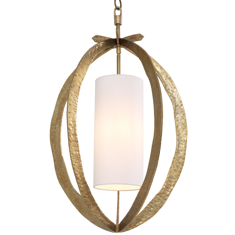 Подвесной светильник Eichholtz Chandelier Luciano brass Латунь Белый Подвесной светильник Eichholtz Chandelier Luciano brass Латунь Белый в Костроме | Loft Concept