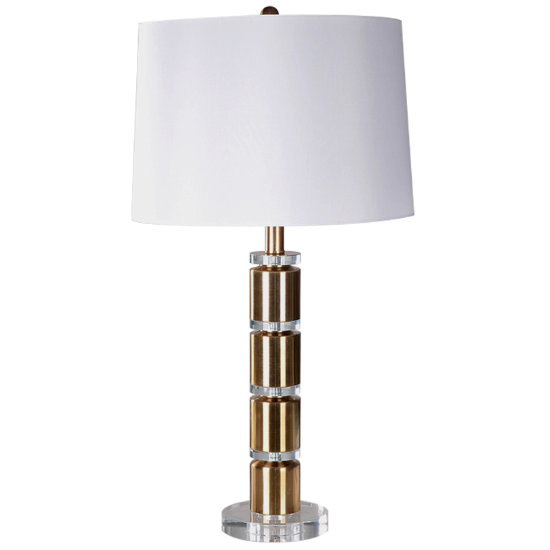 Настольная лампа Beatrix Lampshade Table Lamp Молочный Прозрачное Стекло Латунь Настольная лампа Beatrix Lampshade Table Lamp Молочный Прозрачное Стекло Латунь в Костроме | Loft Concept