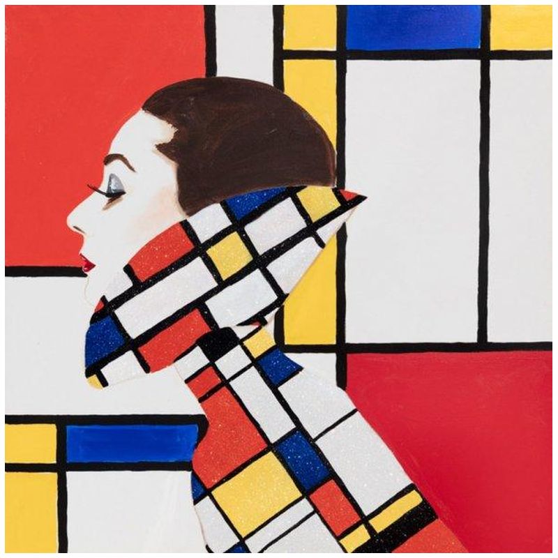 Картина She Dreamed of Mondrian Мульти Картина She Dreamed of Mondrian Мульти в Костроме | Loft Concept