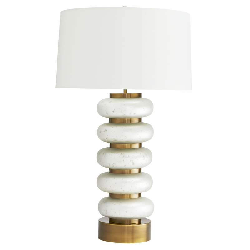Дизайнерская настольная лампа GAELEN LAMP Белый Золотой Серый Дизайнерская настольная лампа GAELEN LAMP Белый Золотой Серый в Костроме | Loft Concept
