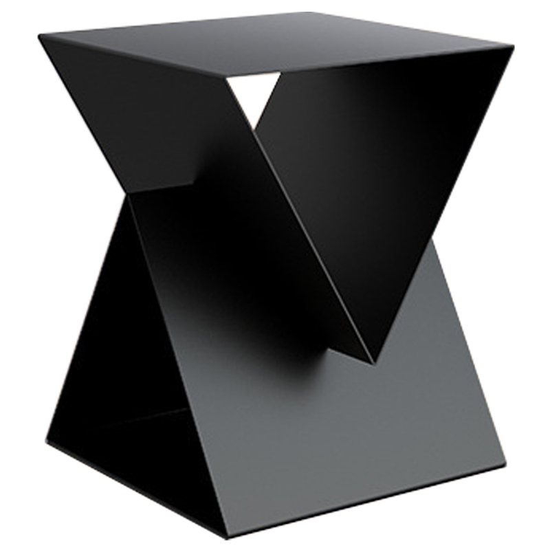 Приставной стол Two Triangles Black Side Table Черный Приставной стол Two Triangles Black Side Table Черный в Костроме | Loft Concept