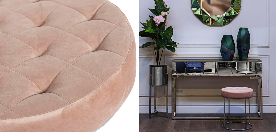 Пуф Rhombus Velours Pink Пуф Rhombus Velours Pink - Loft-Concept в Костроме
