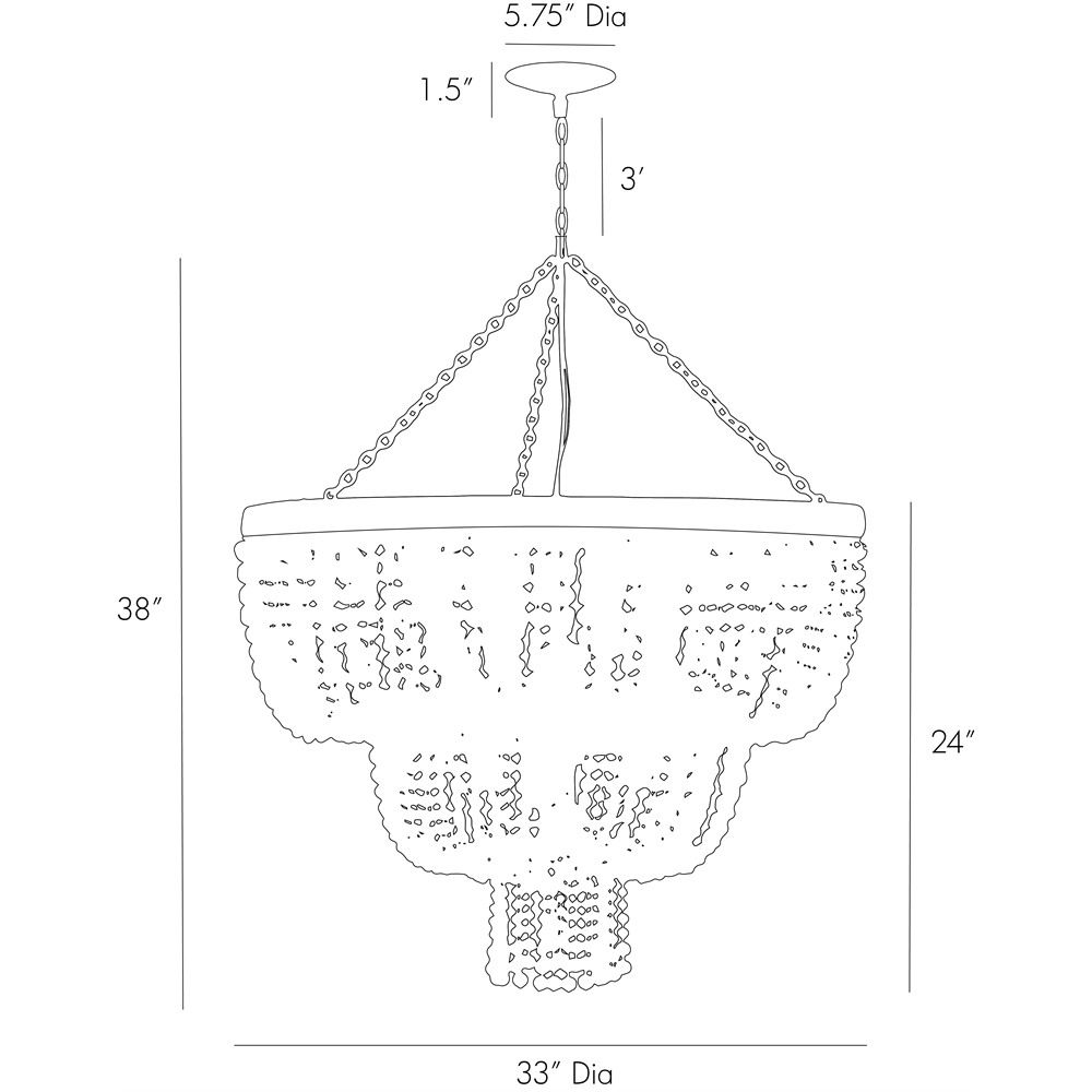 Люстра Arteriors CHAPPELLET CHANDELIER Люстра Arteriors CHAPPELLET CHANDELIER в Костроме