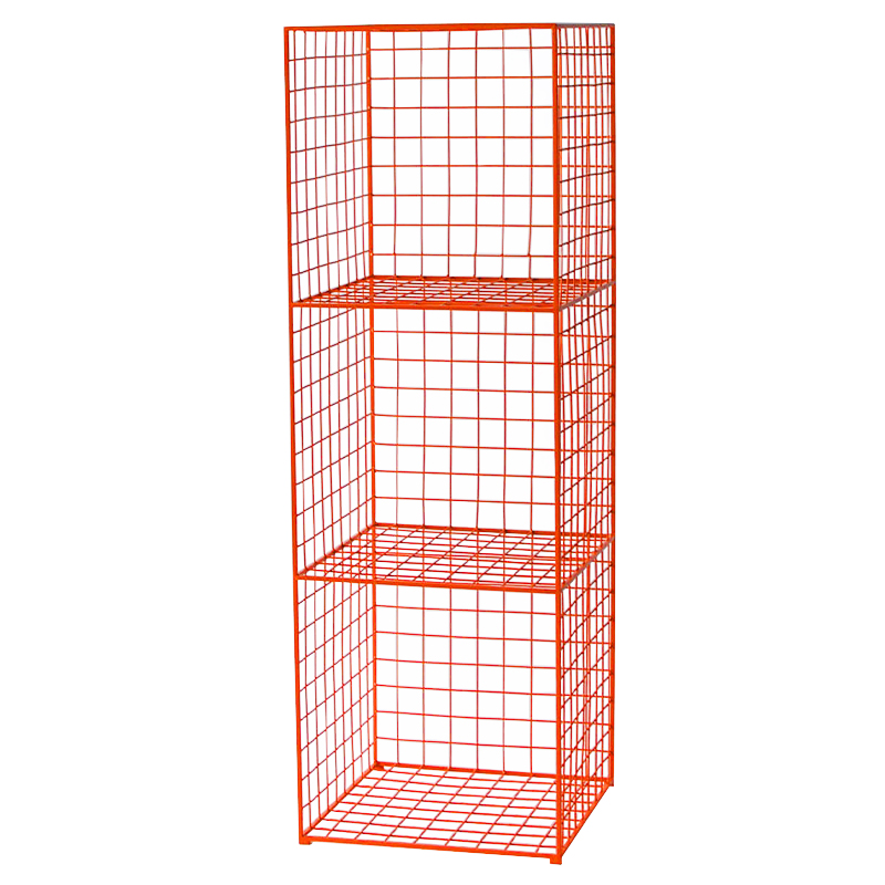 Стеллаж Carney Orange Industrial Metal Rust Rack Оранжевый Стеллаж Carney Orange Industrial Metal Rust Rack Оранжевый в Костроме | Loft Concept