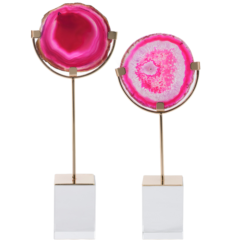 Комплект из 2-х статуэток AGATE DESIGN Pink Комплект из 2-х статуэток AGATE DESIGN Pink в Костроме | Loft Concept