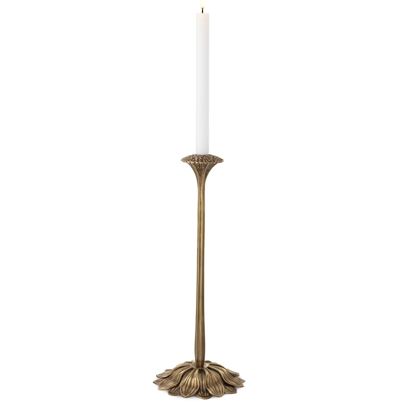 Подсвечник Eichholtz Candle Holder Lorraine Винтажная латунь Подсвечник Eichholtz Candle Holder Lorraine Винтажная латунь в Костроме | Loft Concept