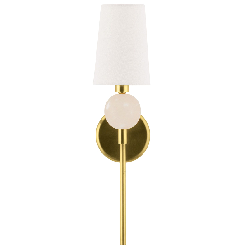 Бра Arteriors MENDEE SCONCE GOLD Золотой Белый Бра Arteriors MENDEE SCONCE GOLD Золотой Белый в Костроме | Loft Concept