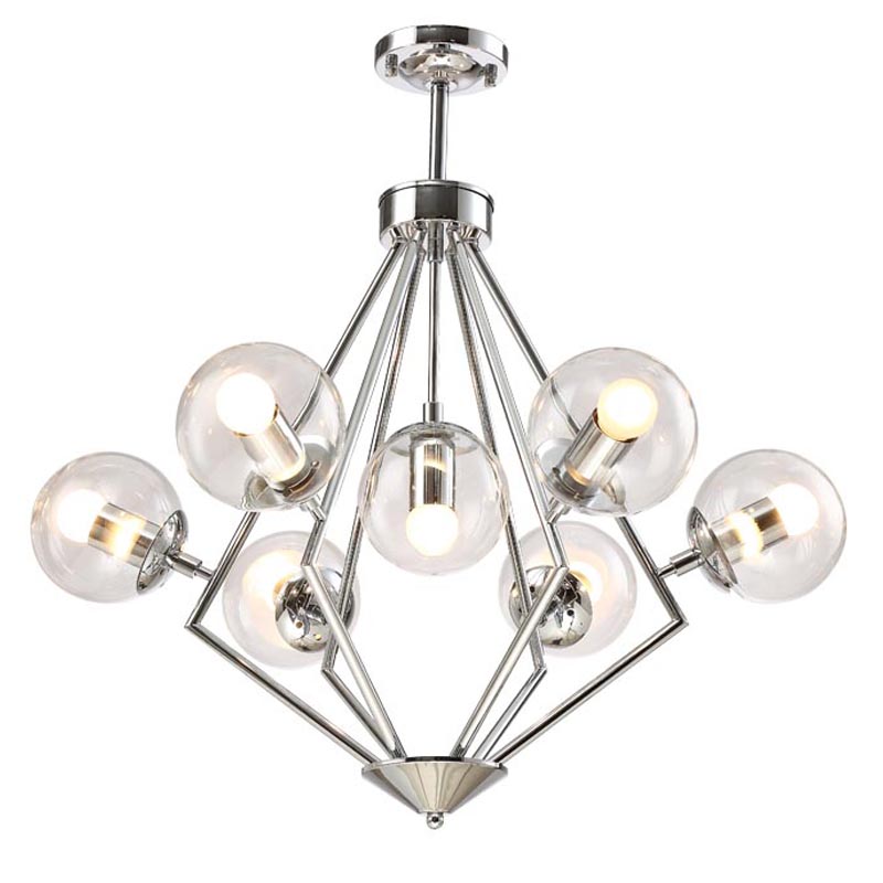 Люстра Liebaud Chandelier 7 lamp Хром Люстра Liebaud Chandelier 7 lamp Хром в Костроме | Loft Concept