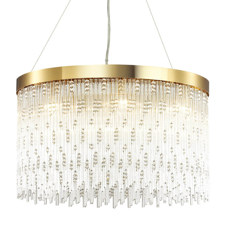 Люстра Hailstorm Rain Kerri Chandelier gold 60 Прозрачный (Transparent) Золотой Люстра Hailstorm Rain Kerri Chandelier gold 60 Прозрачный (Transparent) Золотой в Костроме | Loft Concept