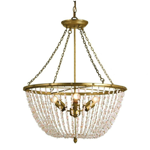 Люстра White Stone Chandelier Белый Люстра White Stone Chandelier Белый в Костроме | Loft Concept