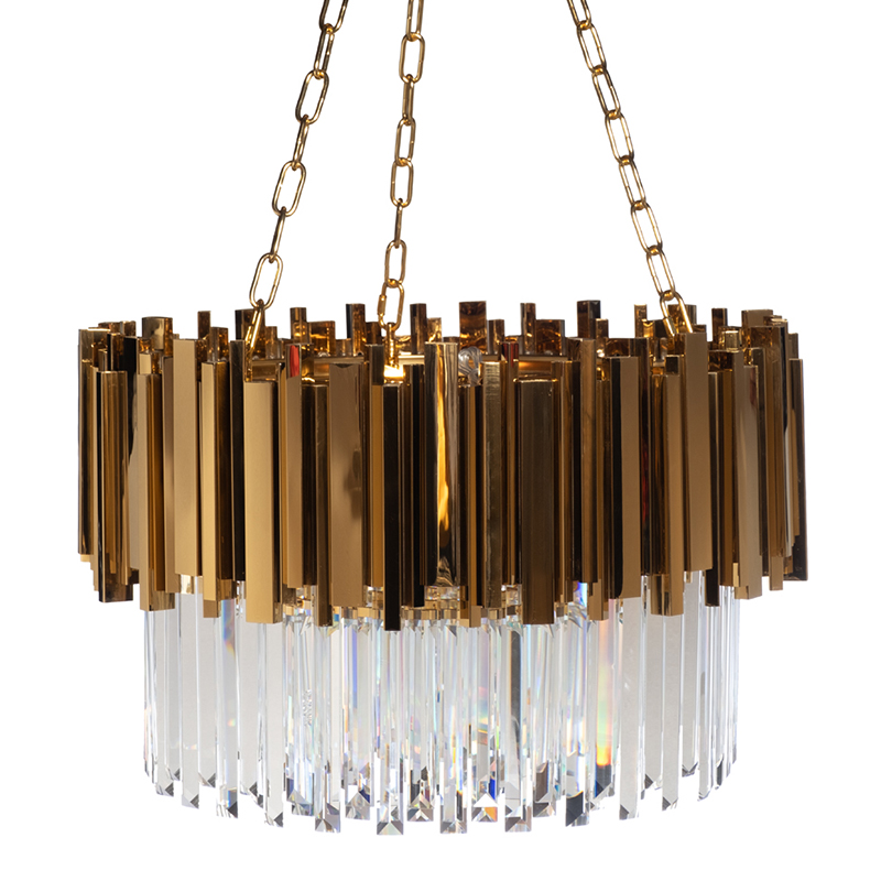 Люстра Empire Suspension Single Circle 60 Золотой Прозрачный Люстра Empire Suspension Single Circle 60 Золотой Прозрачный в Костроме | Loft Concept