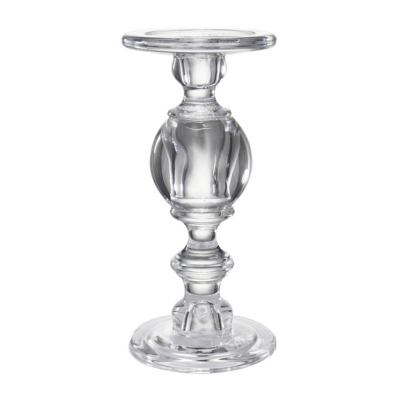 Подсвечник Glass Candlestick II Прозрачное Стекло Подсвечник Glass Candlestick II Прозрачное Стекло в Костроме | Loft Concept