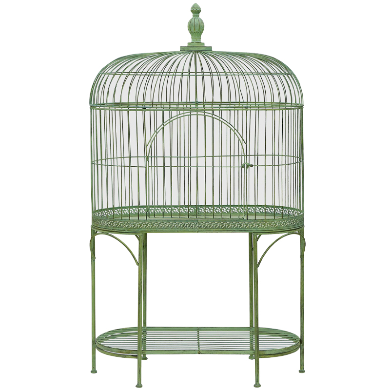Декоративная клетка Bird Античный зеленый Декоративная клетка Bird Античный зеленый в Костроме | Loft Concept