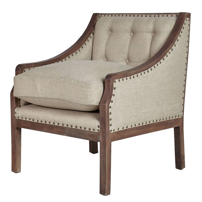 Кресло Shelter Arm Chair Бежевый Кресло Shelter Arm Chair Бежевый в Костроме | Loft Concept