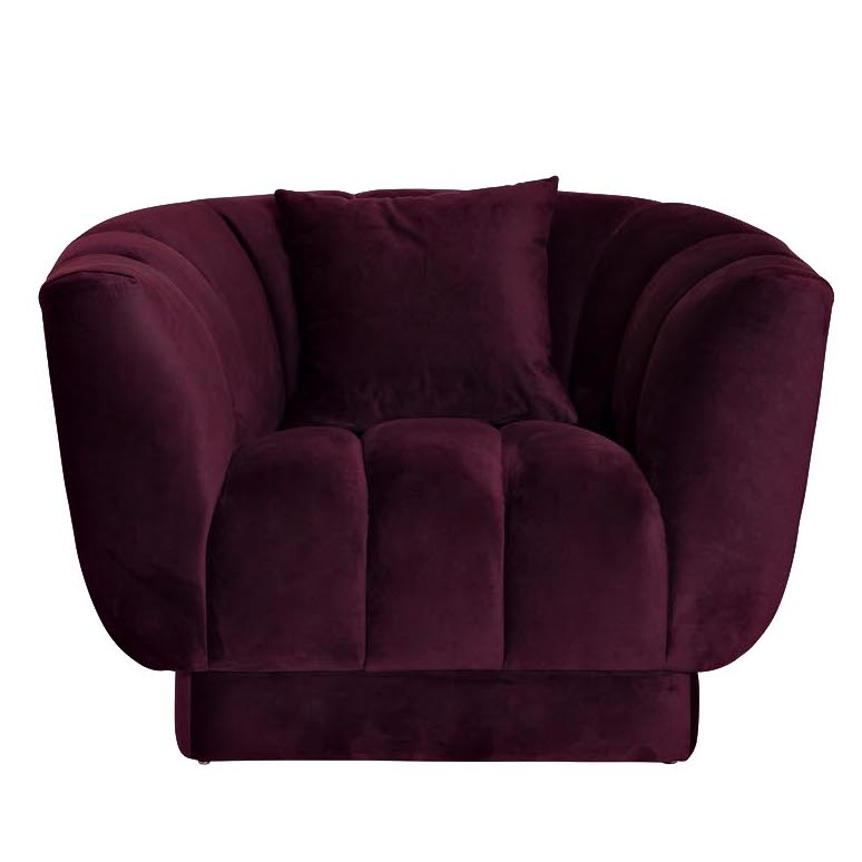 Кресло Miss Armchair Пурпурно-фиолетовый Кресло Miss Armchair Пурпурно-фиолетовый в Костроме | Loft Concept