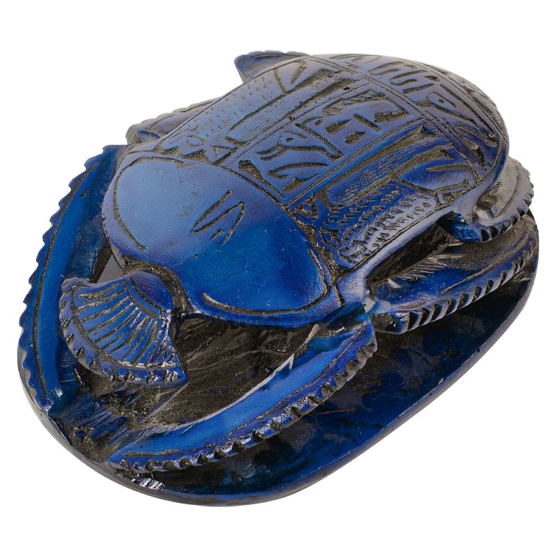 Статуэтка Скарабей Scarab Beetle blue Синий Статуэтка Скарабей Scarab Beetle blue Синий в Костроме | Loft Concept