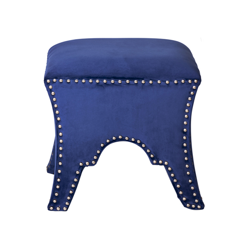 Пуф Pouf Blue Velor Синий Пуф Pouf Blue Velor Синий в Костроме | Loft Concept