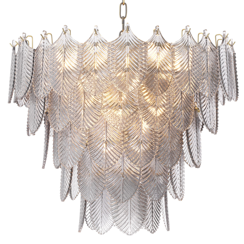 Люстра Eichholtz Chandelier Verbier S Латунь Стекло Смок Люстра Eichholtz Chandelier Verbier S Латунь Стекло Смок в Костроме | Loft Concept
