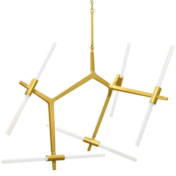Люстра Агнес Chandelier Gold 10 Золотой Белый Люстра Агнес Chandelier Gold 10 Золотой Белый в Костроме | Loft Concept